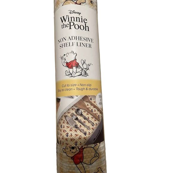 New Disney Winnie The Pooh Non Slip/Non Adhesive Shelf & Drawer Liner 18in×48in - Picture 4 of 10